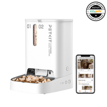Distributeur automatique PETKIT YumShare Dual-Hopper avec caméra