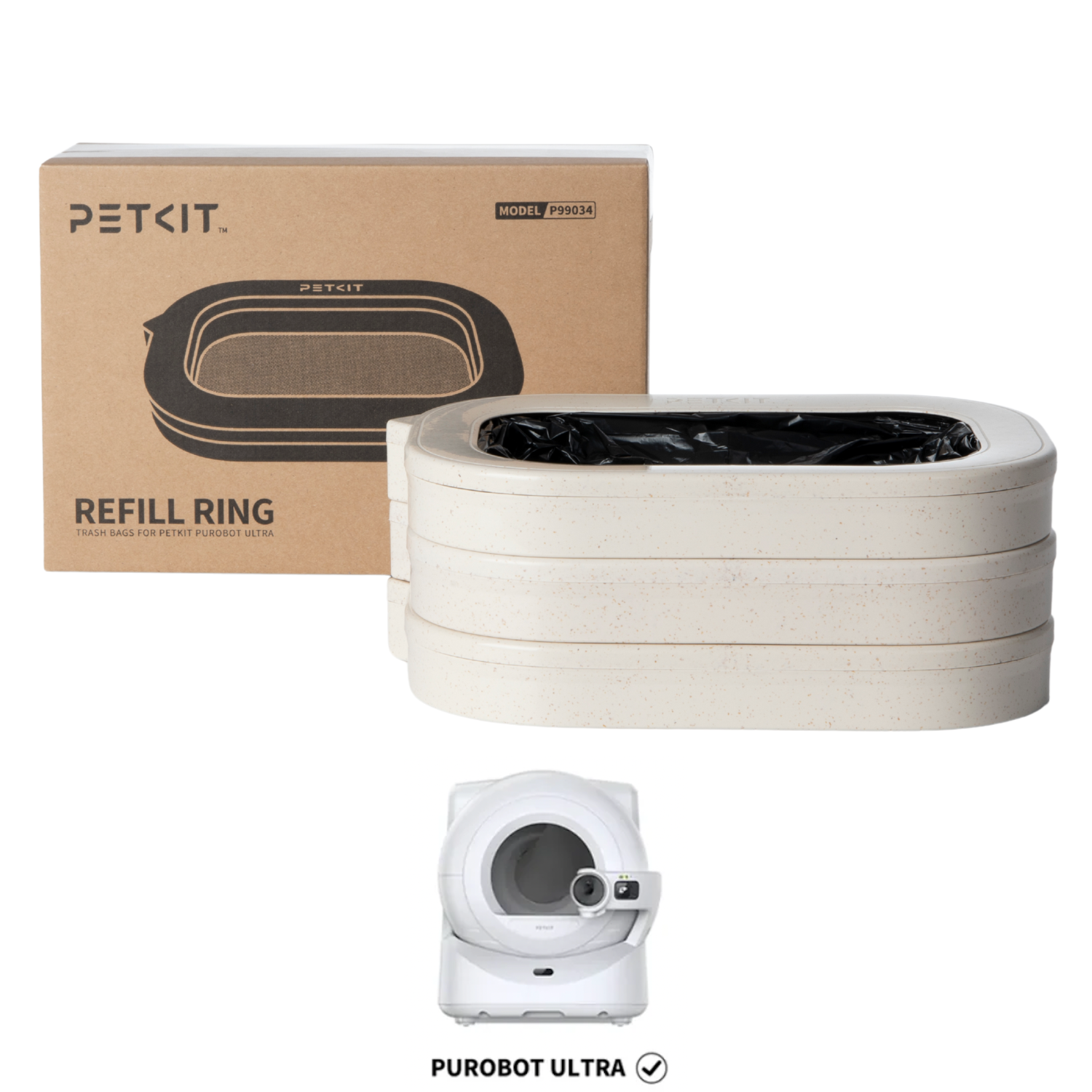 Recharges de sacs poubelle Purobot Ultra Lot de 3